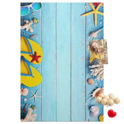 Summer Vacation Cork Pin Board