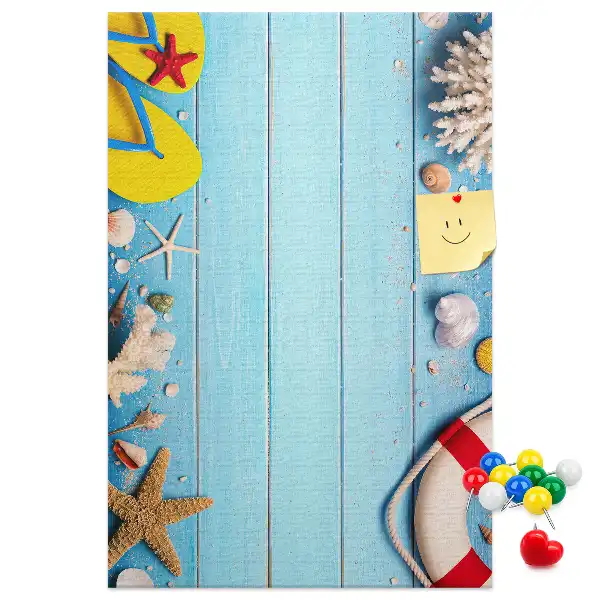 Beach Themed Cork Note Board