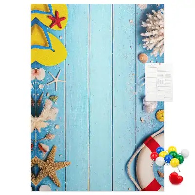 Beach Themed Cork Note Board