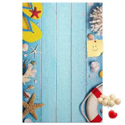 Beach Themed Cork Note Board