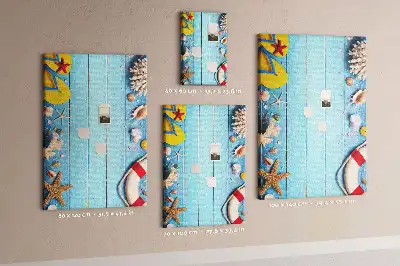 Beach Themed Cork Note Board