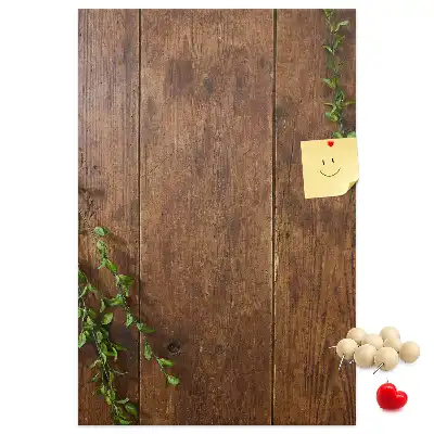 Rustic wood cork memo board