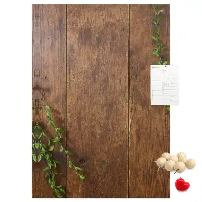 Rustic wood cork memo board