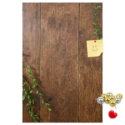 Rustic wood cork memo board