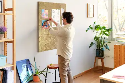 Cork pin board Decorative fabric