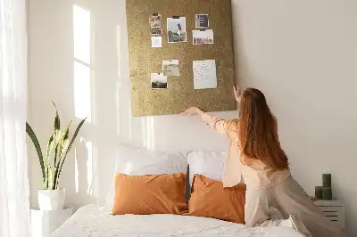 Cork pin board Decorative fabric