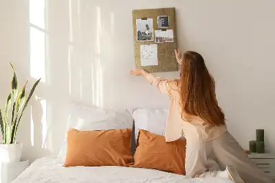 Cork pin board Decorative fabric