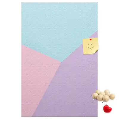 Pastel pattern cork pin board
