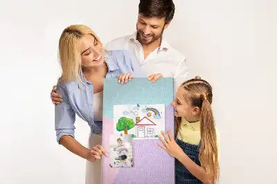 Pastel pattern cork pin board