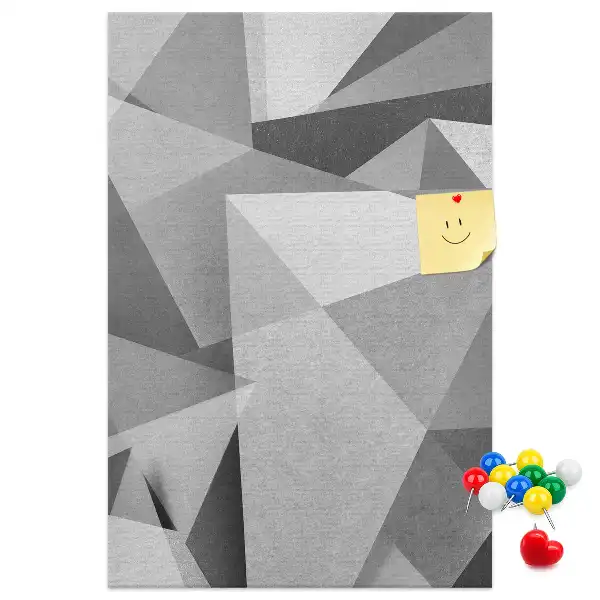 Geometric Composition Cork Note Board