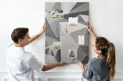 Geometric Composition Cork Note Board
