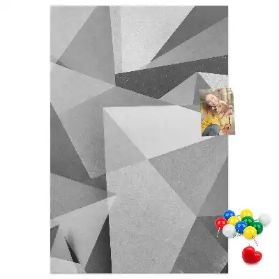 Geometric Composition Cork Note Board