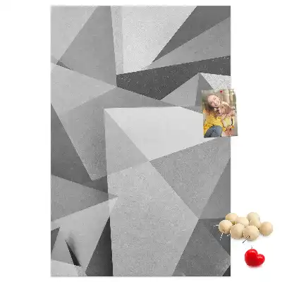 Geometric Composition Cork Note Board