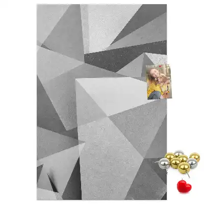 Geometric Composition Cork Note Board
