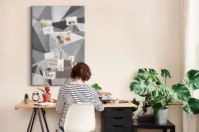 Geometric Composition Cork Note Board