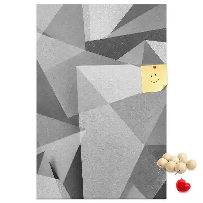 Geometric Composition Cork Note Board