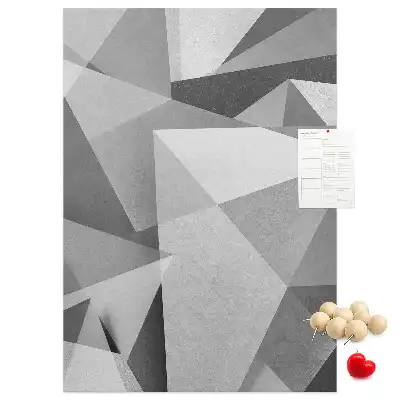 Geometric Composition Cork Note Board