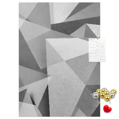 Geometric Composition Cork Note Board