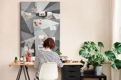 Geometric Composition Cork Note Board