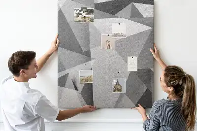 Geometric Composition Cork Note Board