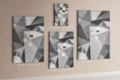 Geometric Composition Cork Note Board