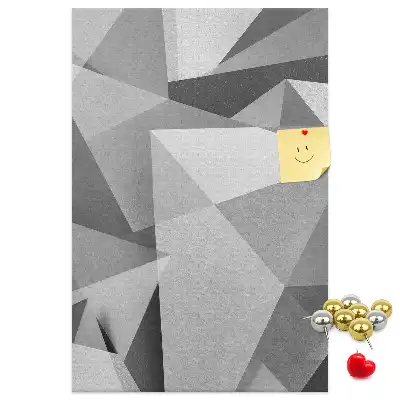 Geometric Composition Cork Note Board