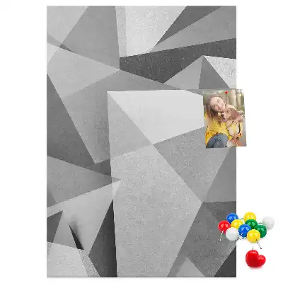 Geometric Composition Cork Note Board