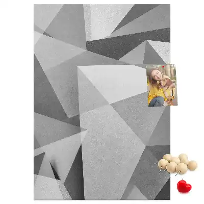 Geometric Composition Cork Note Board