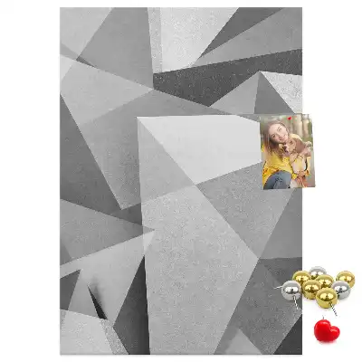 Geometric Composition Cork Note Board