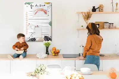 Cork Note Board Task and Responsibilities Planner