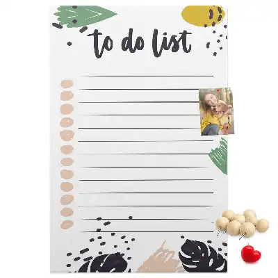 Cork Note Board Task and Responsibilities Planner