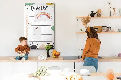 Cork Note Board Task and Responsibilities Planner