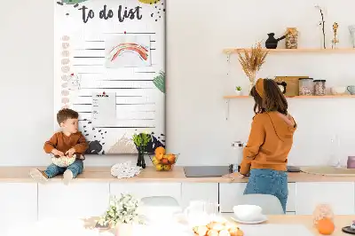 Cork Note Board Task and Responsibilities Planner