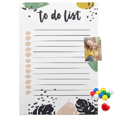 Cork Note Board Task and Responsibilities Planner