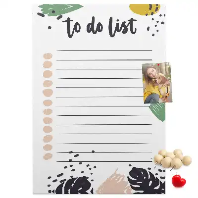 Cork Note Board Task and Responsibilities Planner