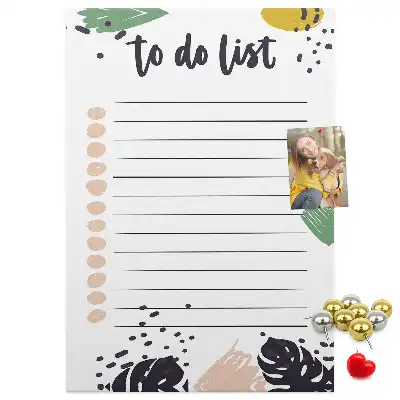 Cork Note Board Task and Responsibilities Planner