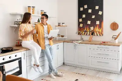 Grill flames wall cork memo board