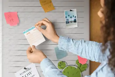 Cork pin board To-do list