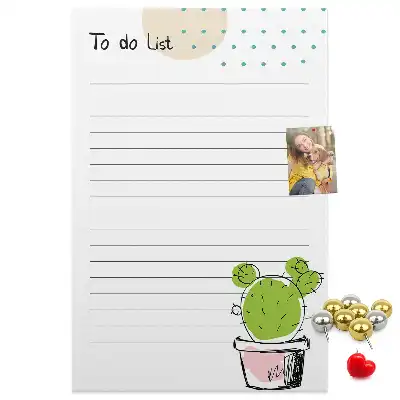 Cork pin board To-do list