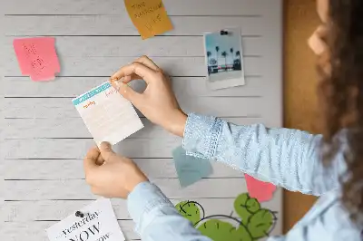 Cork pin board To-do list