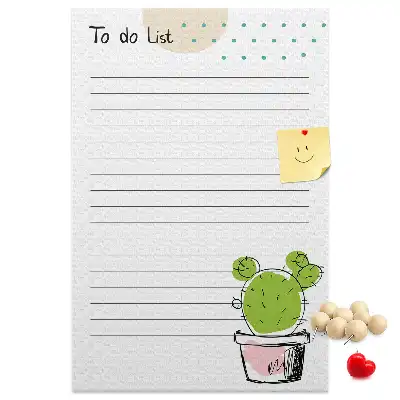 Cork pin board To-do list