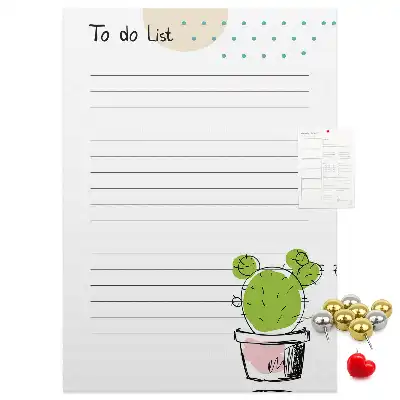 Cork pin board To-do list