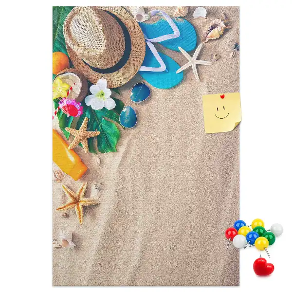Cork Note Board Paradise beach