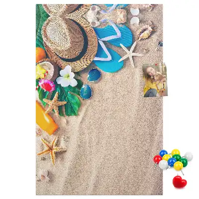 Cork Note Board Paradise beach