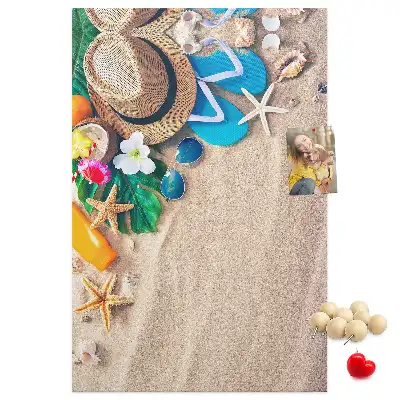 Cork Note Board Paradise beach