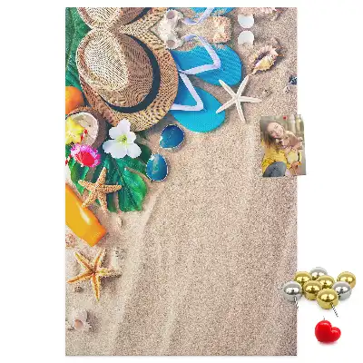Cork Note Board Paradise beach