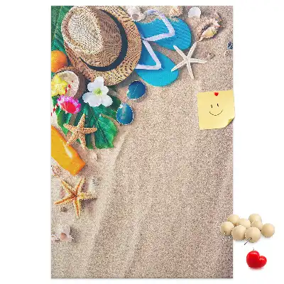 Cork Note Board Paradise beach