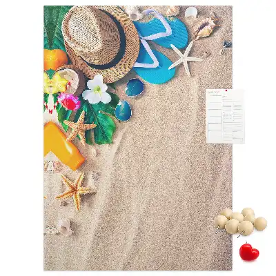 Cork Note Board Paradise beach