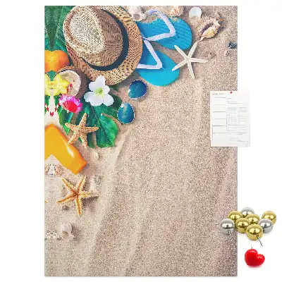 Cork Note Board Paradise beach
