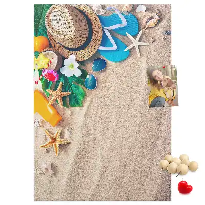 Cork Note Board Paradise beach
